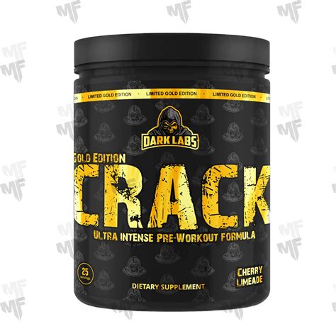 Crack gold limited edition pre-workout  Limited series Crack Gold edition hi-stim pre-workout, from well-known and appreciated manufacturers Dark Labs specialized in powerful supplements on the European and world market